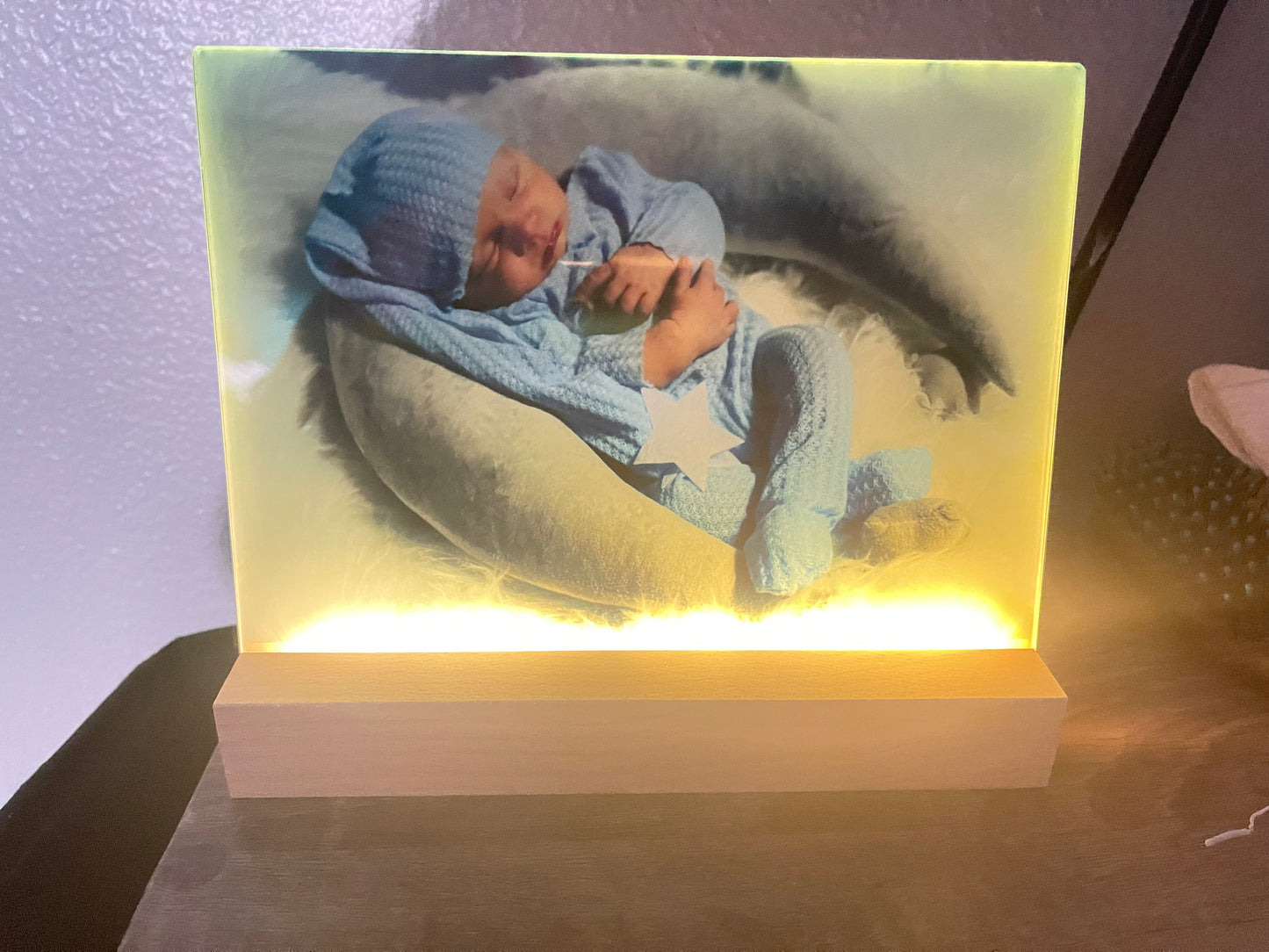 LED Lighted Photo on Glass