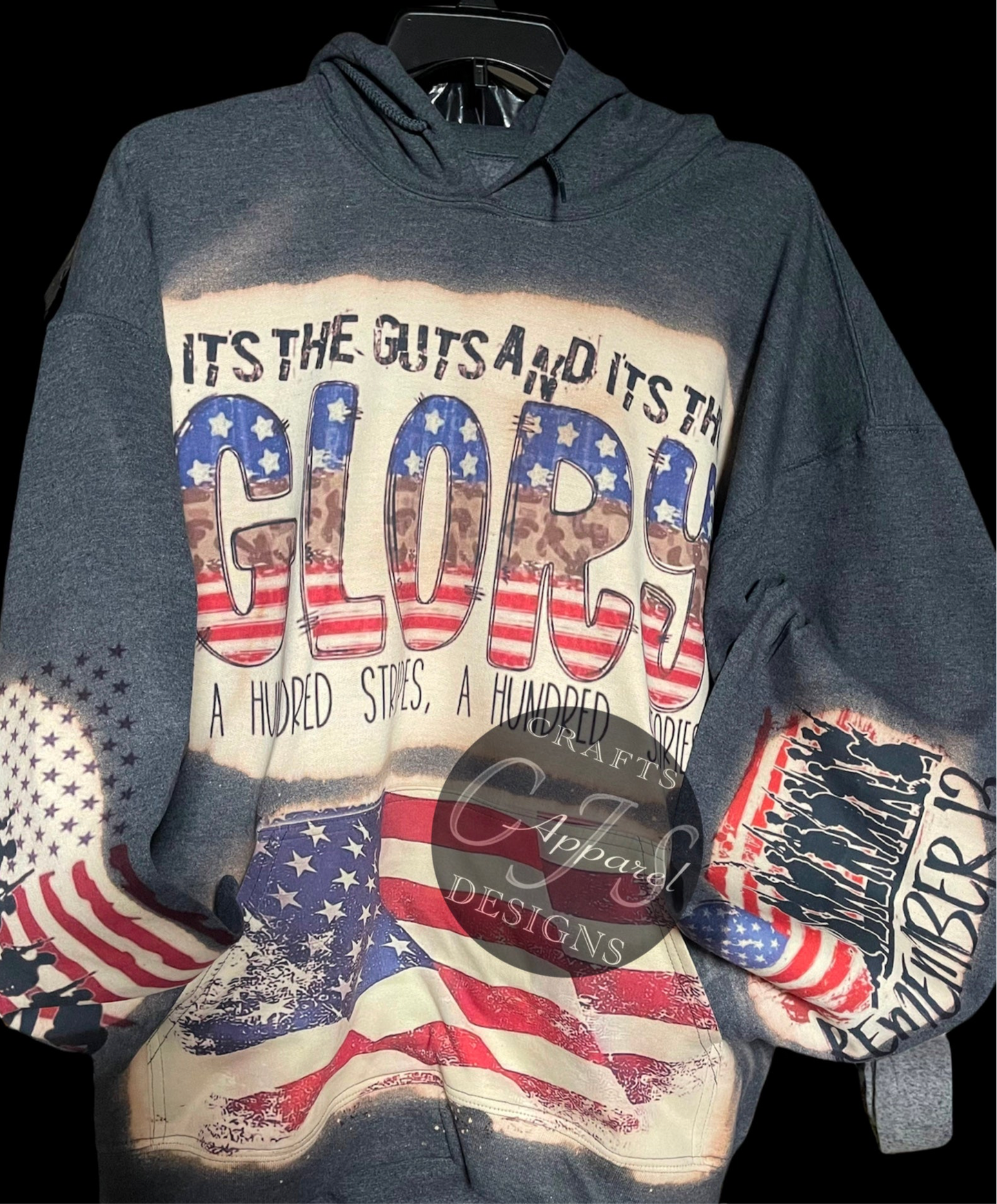 Patriotic Bleached Hoodie