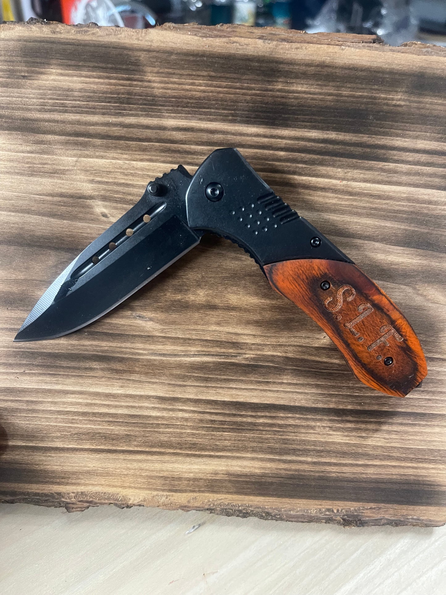 Laser Engraved Pocket Knife