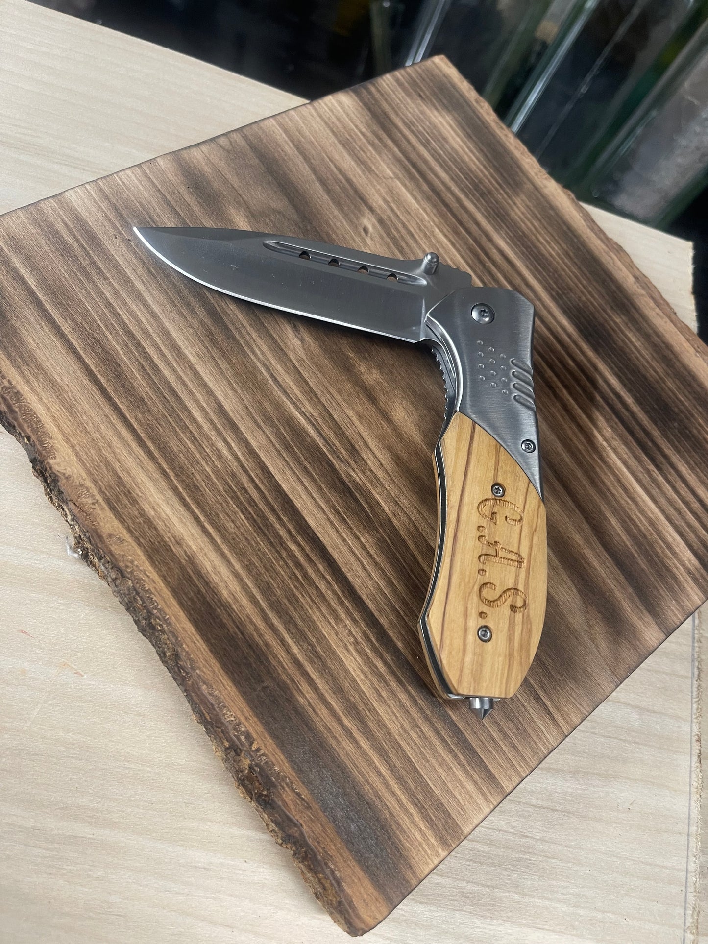Laser Engraved Pocket Knife