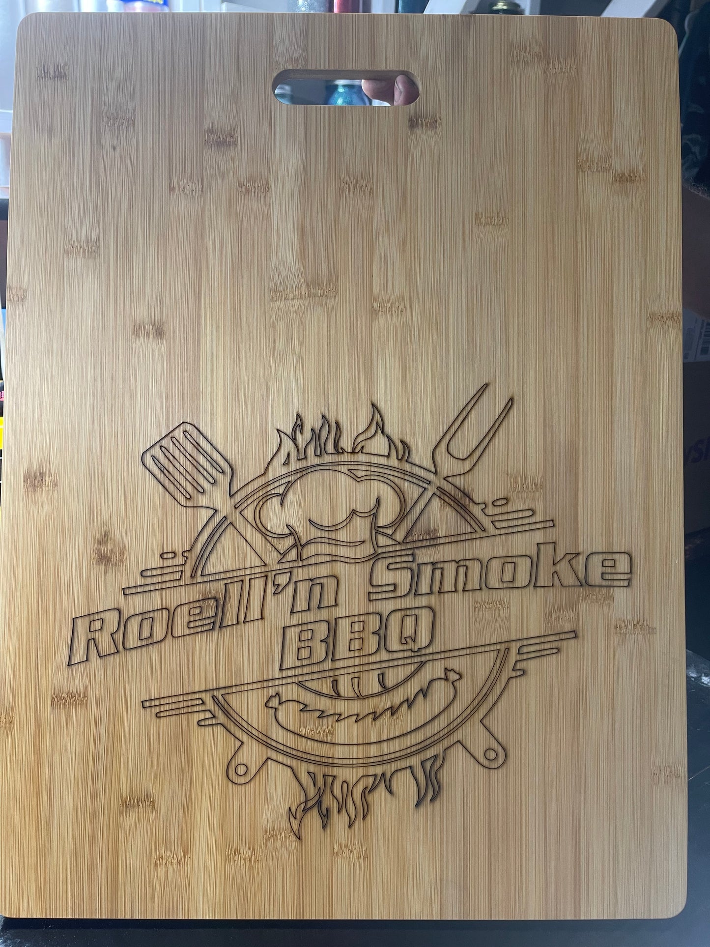 Customized Laser Engraved Cutting Boards with handle