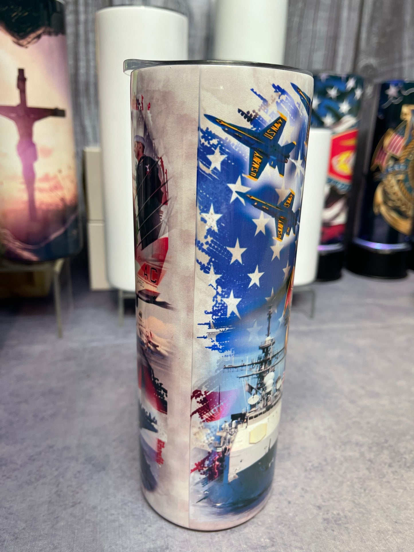 Navy Cluster MILITARY TUMBLER