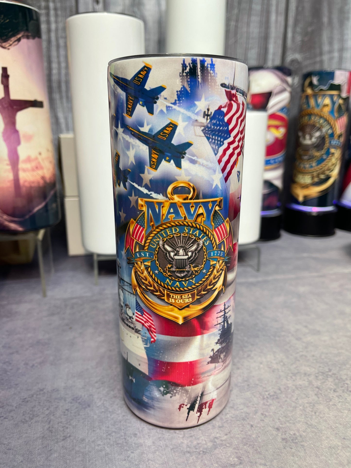 Navy Cluster MILITARY TUMBLER