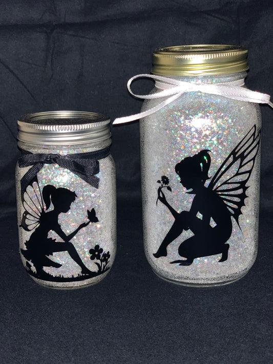 Lighted Fairy Jar Set