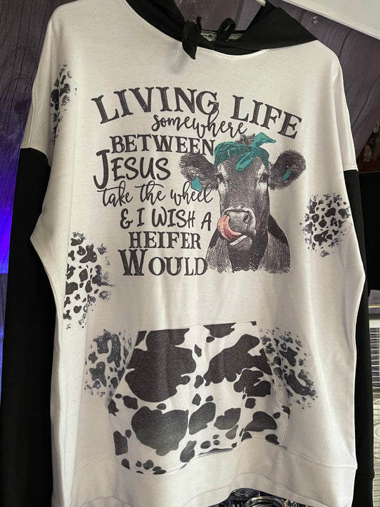 Cow hoodie